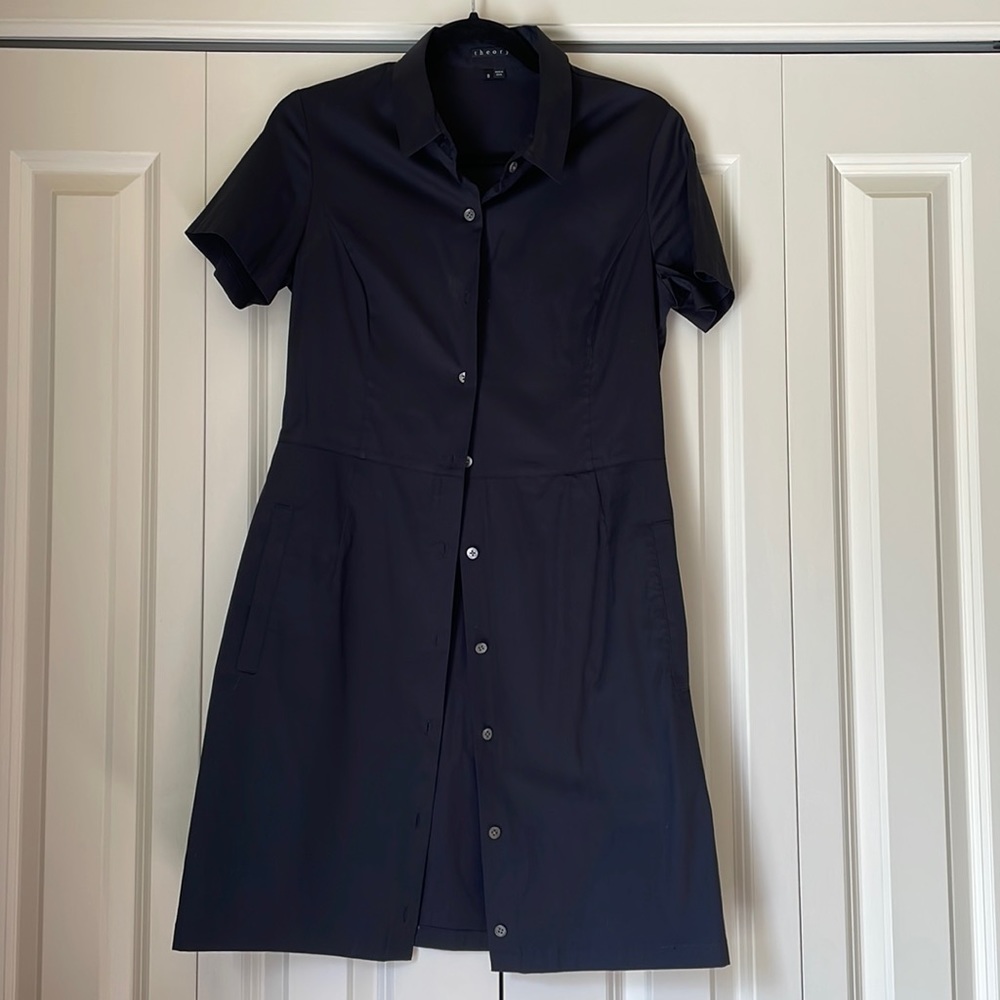 Dress, Theory, black, size 8